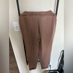 Womens brown sweatpants